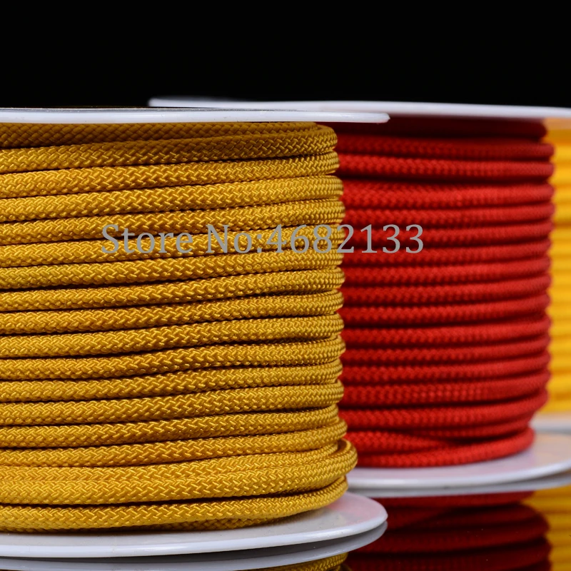 

MOQ 1 Pc 3mm 4mm DIY Jewelry Componen Cords Rope/Cord/String/Thread Famous Brand High quility non-fading Polyester Knot Macrame