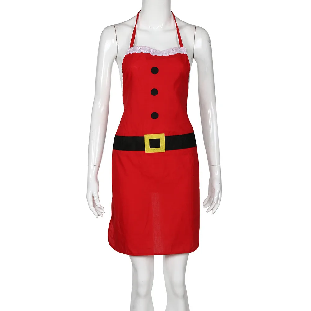 Christmas apron Decoration Santa Apron Home Kitchen Cooking Baking Chef