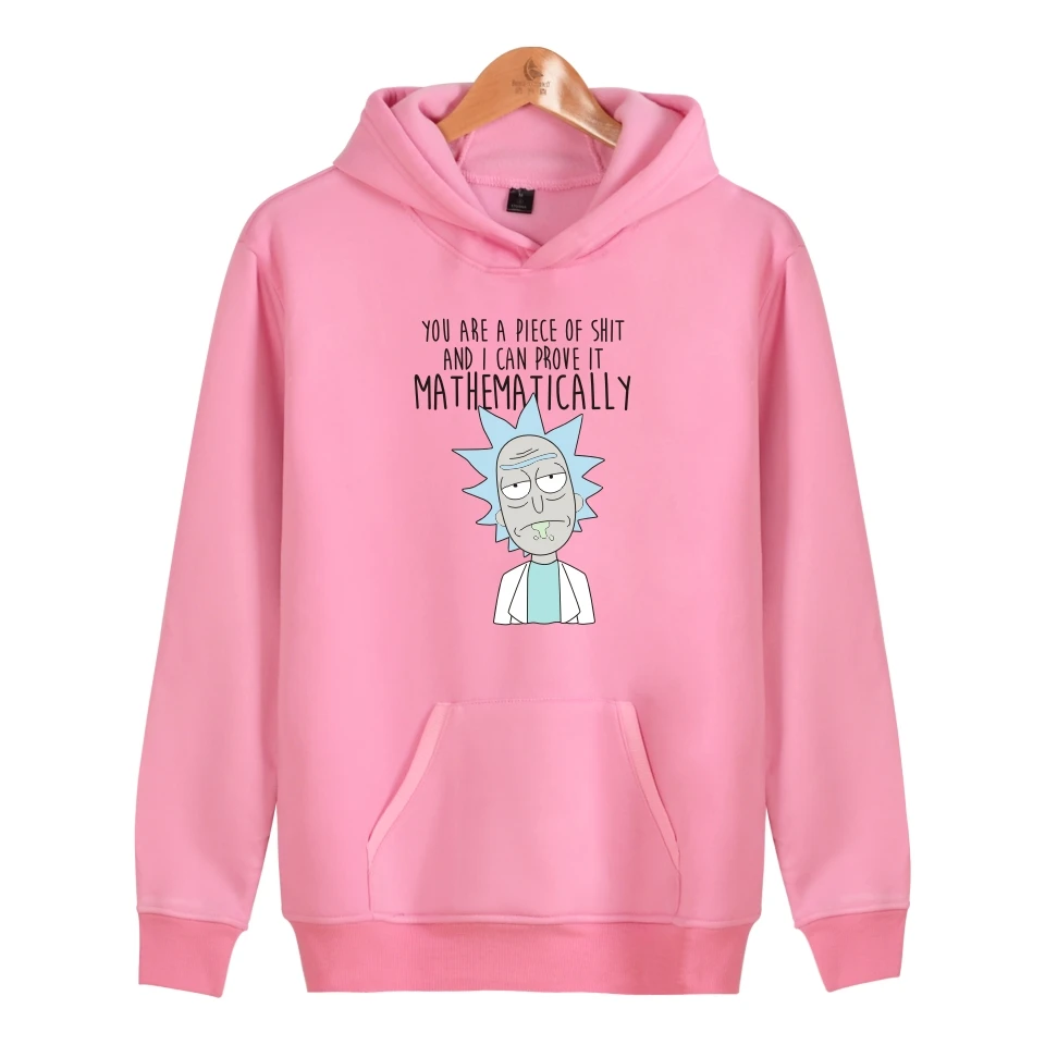 Толстовка с капюшоном Rick and morty мужская толстовка героями мультфильмов Осень