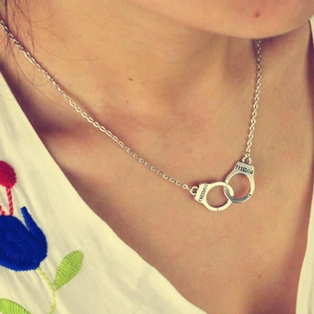 FAMSHIN-New-jewelry-handcuffs-necklace-pendant-necklace-women-girl-lover-valentine-s-day-gifts