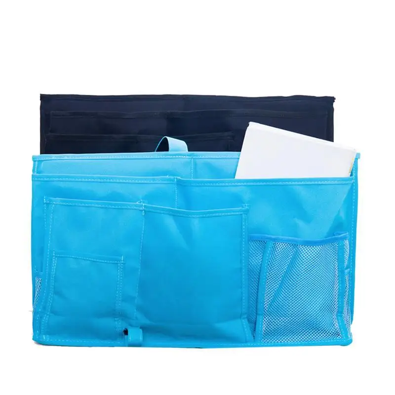 OUNONA Оксфорд прикроватная сумка для хранения водонепроницаемая кровать в общежитии подвесная сумка-Органайзер на спинку сиденья подвесная сумка для кровати стол диван - Цвет: Lake Blue
