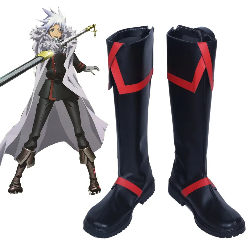 

Anime D.Gray-man Allen Walker/Yu Kanda Cosplay Costume Shoes Halloween Cosplay Boots New Custom Free Shipping