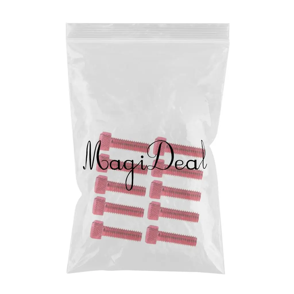 10pcs M6 x 20mm Pitch Alloy Steel Hex Bolt Socket Head Cap Screws Red high quality aluminum alloy