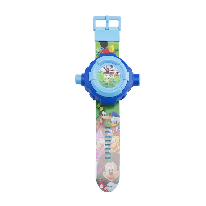 Дисней часы детские игрушки дисней подлинный авторизованный часы «Микки» проектор