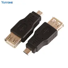 USB 2,0 Женский для Micro USB B 5 контактный разъем F конвертер Кабель-адаптер 300 шт./лот