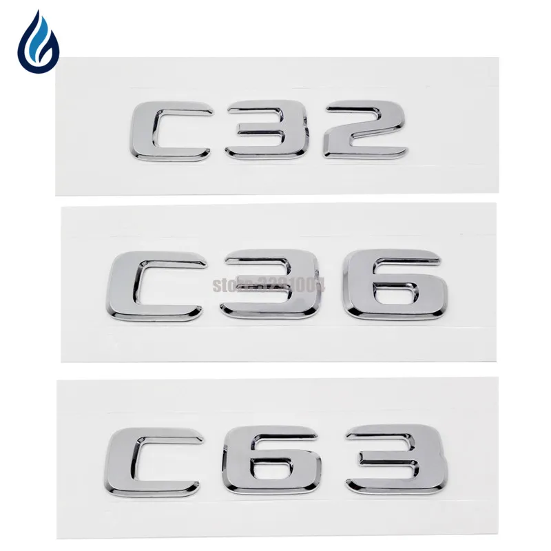 Для Mercedes Benz C Class W204 W203 W211 W210 C32 C36 C63 AMG заднего багажника логотип эмблема буквы