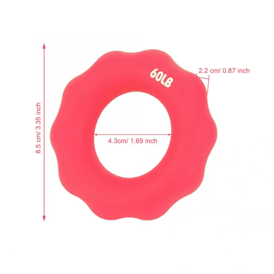 Silicone Hand Grip Ring Flower Shape Finger Exercise Ring For Fingers Muscle Training Equipment