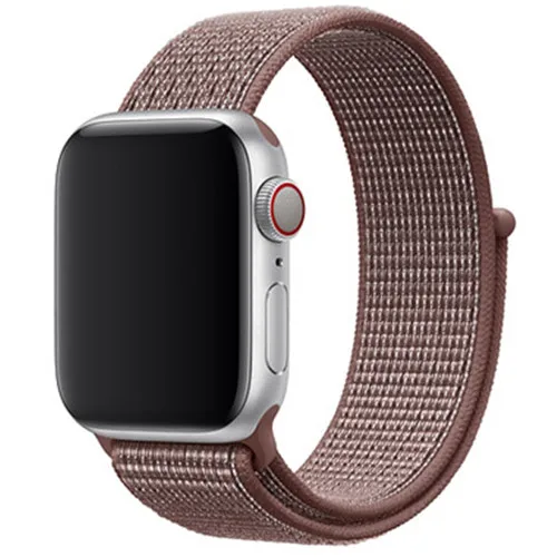 Ремешок для Apple Watch, ремешок для Apple Watch 5, 4, 44, мм, 42 мм, iwatch band 3, 2, 5, 42 мм, 38 мм, Спортивная петля, correa, нейлоновый ремешок для часов - Цвет ремешка: Smokey Mauve