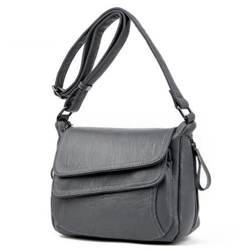 KMFFLY, роскошные женские сумки-мессенджеры, дизайнерская женская сумка,, известный бренд, кожаные маленькие сумки на плечо, сумка-тоут, сумка для основной женщины - Цвет: gray