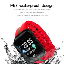 Smart Цвет Экран крови Давление Упражнение Heart Rate Шагомер Смарт часы трекер Шагомер Экран smartwatch