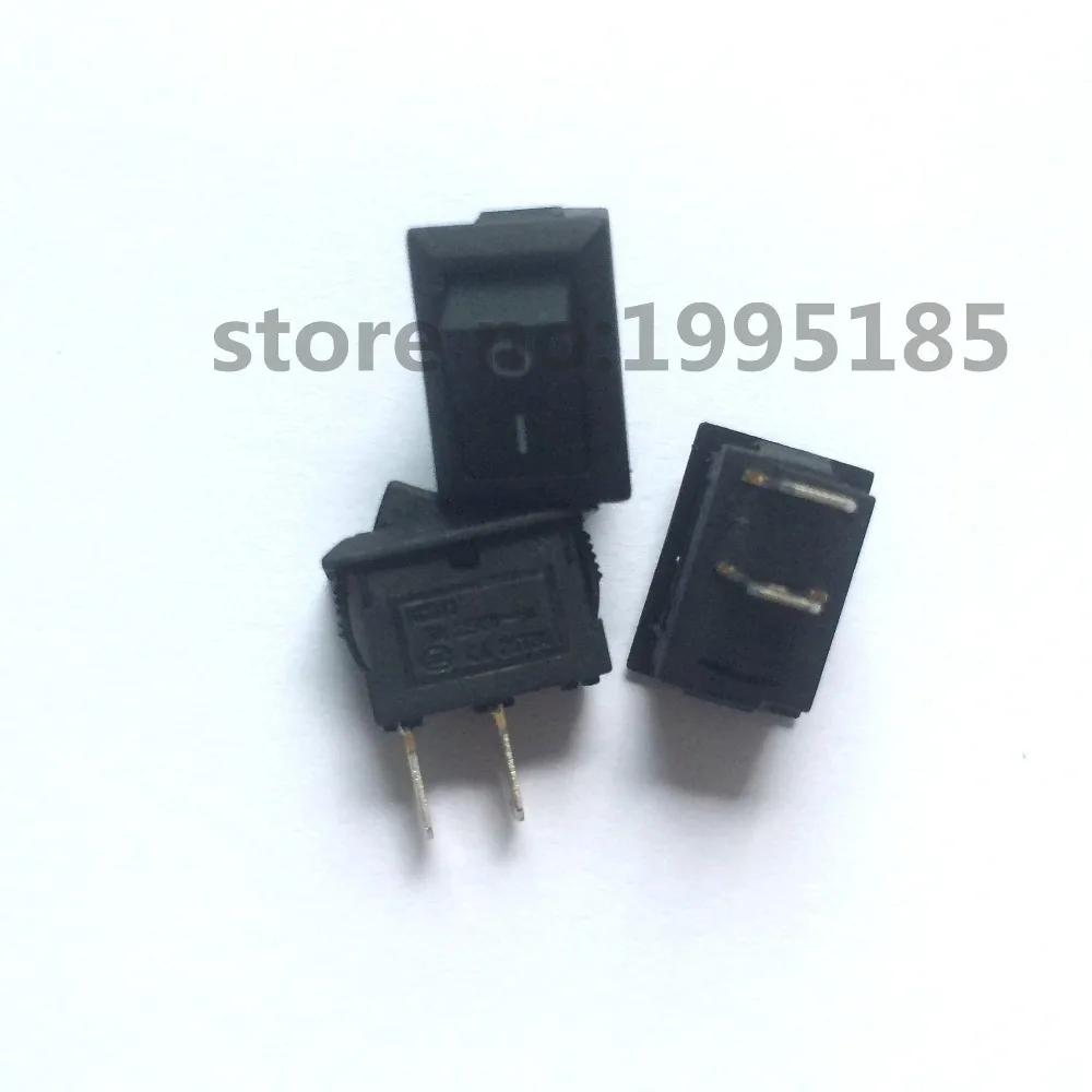 

5Pcs/Lot 15MM*10MM Black Push Button Mini Switch 3A 250V KCD1 2Pin Snap-in On/Off Rocker Switch