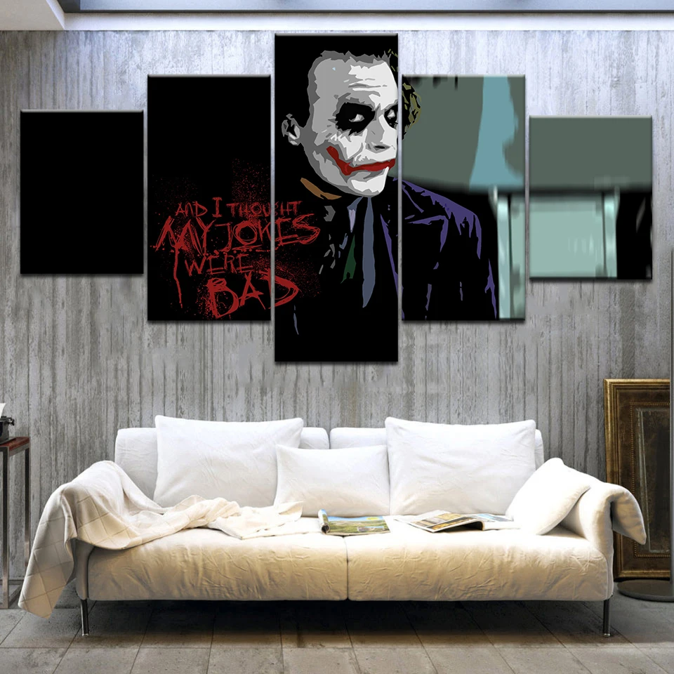 Современные картины на холсте Heath Ledger клоун злого человека 5 шт.