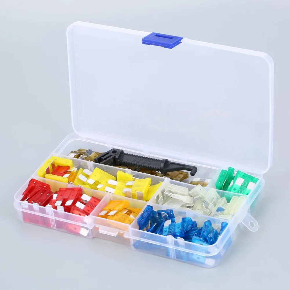 

242pcs/set Assorted Boat Truck Blade Fuse Box Assortment 5A 10A 15A 20A 25A 30A Car Styling Standard Automobiles Fuse