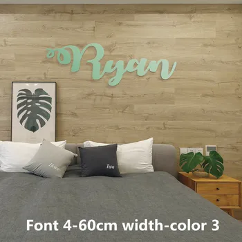 

8"-24" Custom Name Sign Wood Name Sign Nursery Signs Nursery Letters Script Font Children's Room Wall Decoration