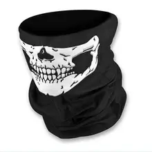 Стиль, велосипедная Лыжная маска на половину лица с черепом, шарф-призрак, многофункциональная грелка для шеи, фантастические удивительные маски, шарфы, забавные шали