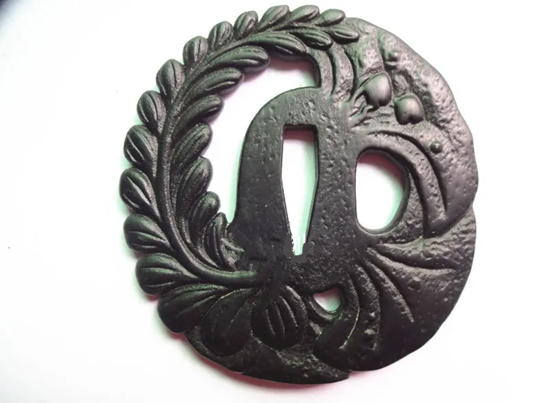 guarda de ferro japonês tsuba para samurai katana espada faca guarda wakizashi artesanal diy acessórios