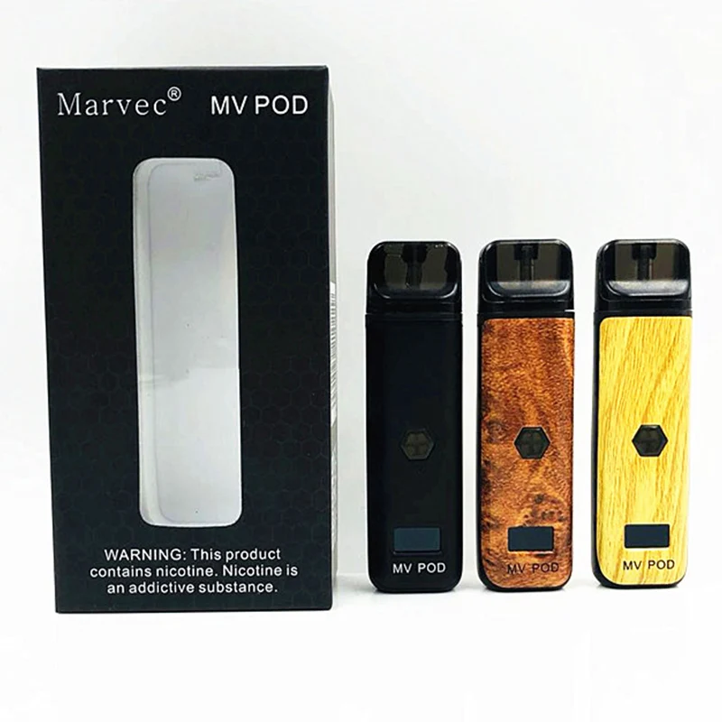 

2019 New Rechargeable MV Pod Vape Kit E Cigarette 510 Thread 1.2ohm Vape Mod Vaporizer Mods Kit 2.0ml Atomizer Tank 6W 8W 10W