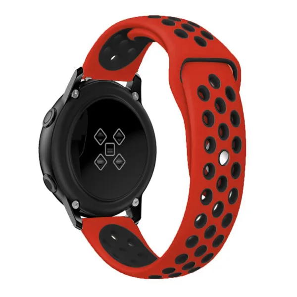 Спортивный ремешок для Xiaomi Huami Amazfit GTR 42 мм GTS браслет ремешок для Huami Amazfit Bip Молодежные часы сменный ремешок для часов - Цвет: Red black