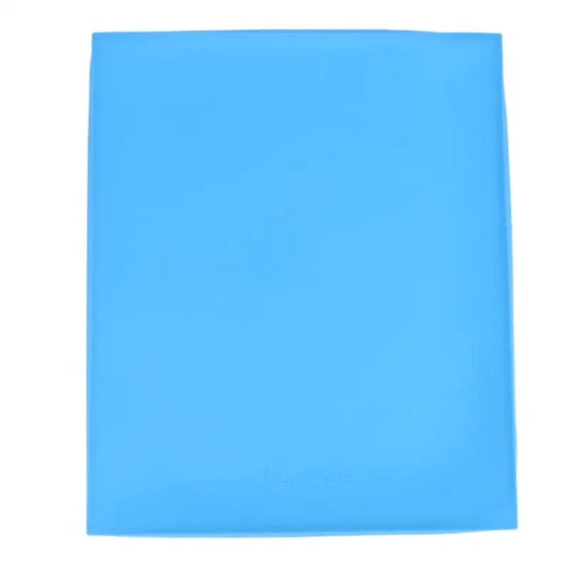 1pc Non-stick Silicone Oven Mat Cake Roll Mat Baking Mat Baking Cake Pad Roll Pad Bakeware Baking Tools Kitchen Accessories E5M1 - Color: Blue