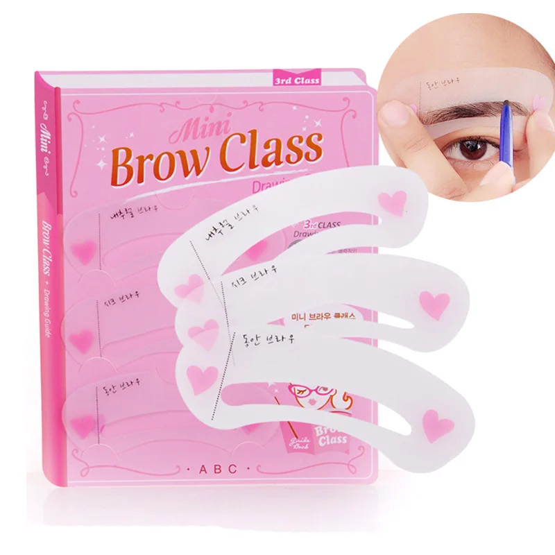 

3pcs Grooming Stencil Kit Shaping Makeup DIY Beauty Eyebrow Template Make Up Tools Accessories 2016 New Fashion Shaper Sale