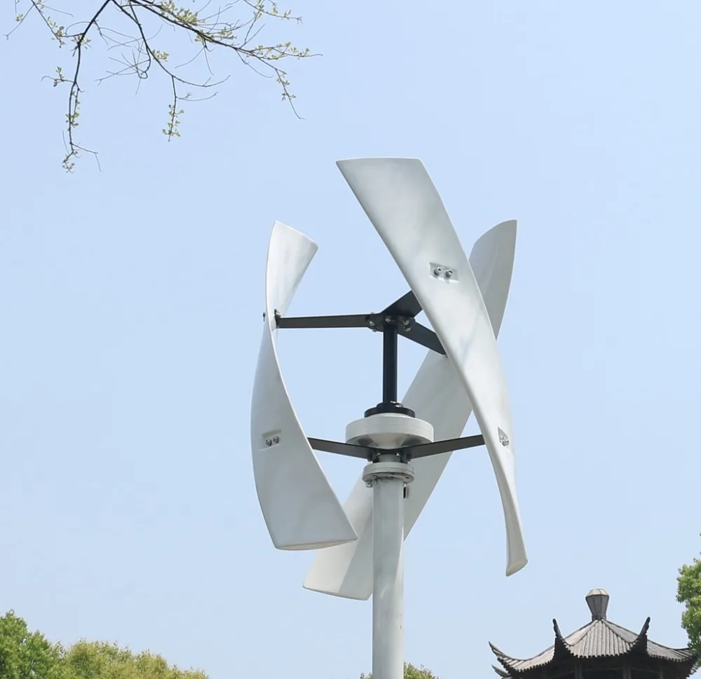 

CE Maglev Wind Generator Turbine 600w 24v 12v Vertical Axis Silent Non-noise Free Controller China Manufacturer