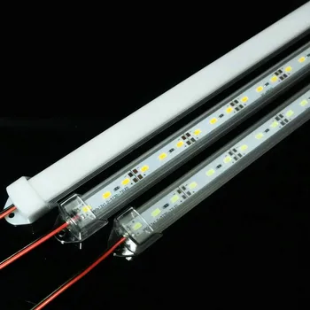 

[Seven Neon]free shipping 10pcs 50cm 5730 Hard rigid led Bar light 36led/pc 12V Led Strip Rigid light+U aluminum case+PC cover