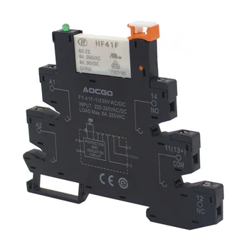 

80 pcs for Slim Relay Mount On Screw Socket with LED and Protection Circuit 230VDC/AC