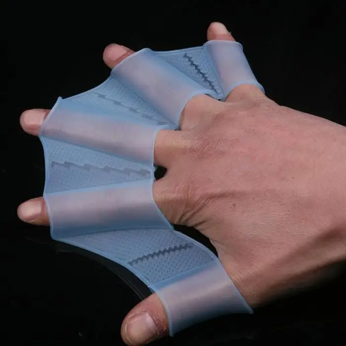 Professional Training Swimming Half finger Hand Fins Silicone Made silicone, soft durable. Webbed Gloves