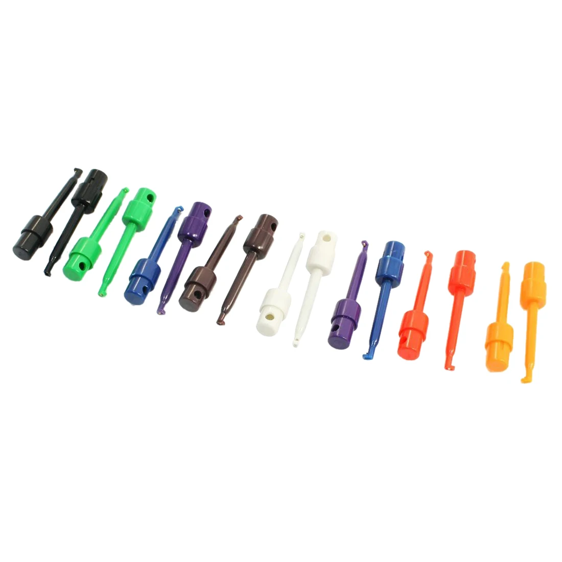 

Multimeter Part Colorful Electrical Testing Hook Clip Grabber 8 Pair