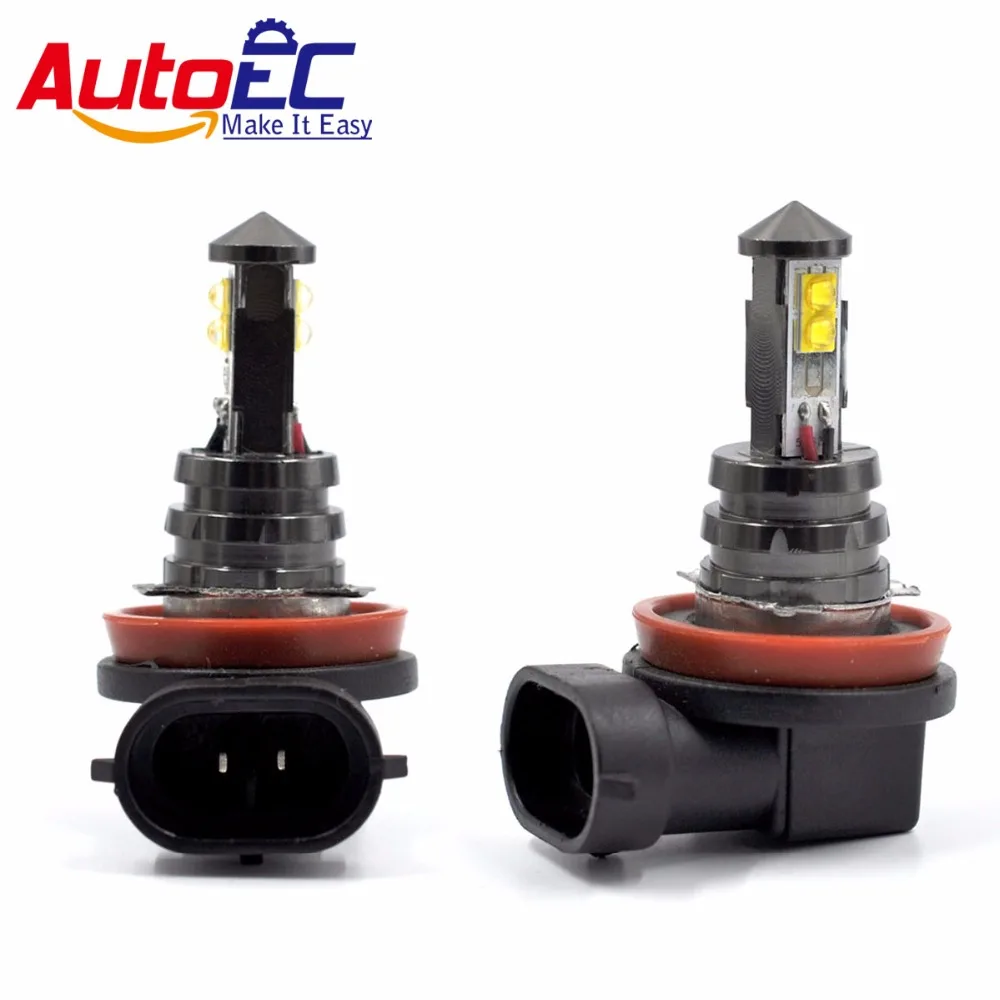 

H8 H11 Fog Lamps Super bright LED headlamp LED Car headlight DRL White Light 4 LED 12V #LJ64