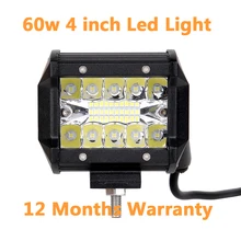 Best Offers ECAHAYAKU 18W 27W 36W 60W 4 inch off road Led work light driving light bar for Offroad 4x4 4WD vas SUV ATV Truck Jeep motorcycle Best Offers ECAHAYAKU 18W 27W 36W 60W 4 inch off road Led work light driving light bar for Offroad 4x4 4WD vas SUV ATV Truck Jeep motorcycle
