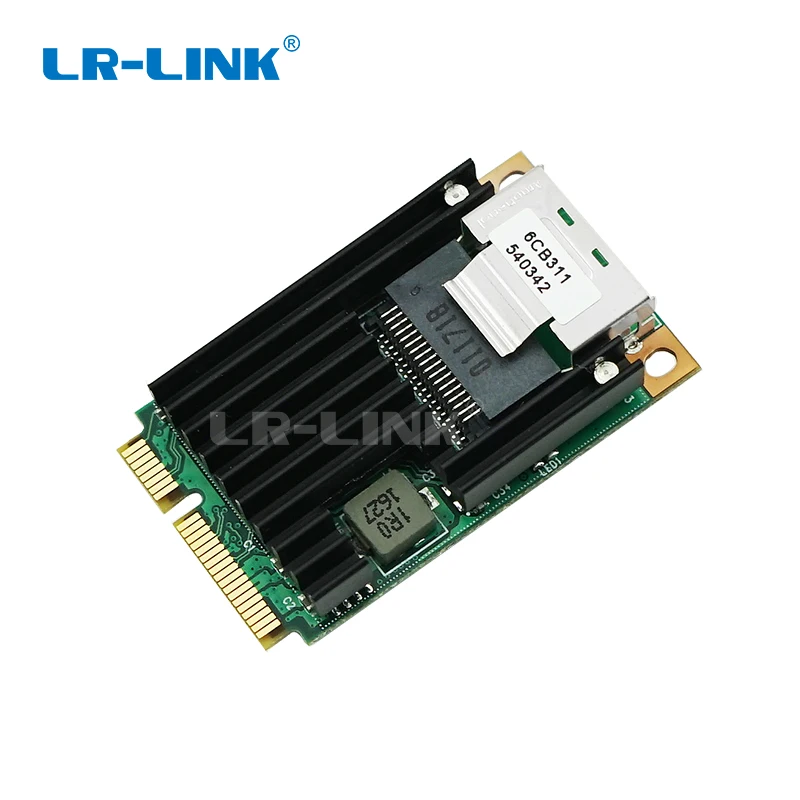 LR-LINK 2203PF-2SFP Dual-port Mini PCI-e fiber adapter Intel I350 Gigabit optical Network Interface Card(2xsfp)