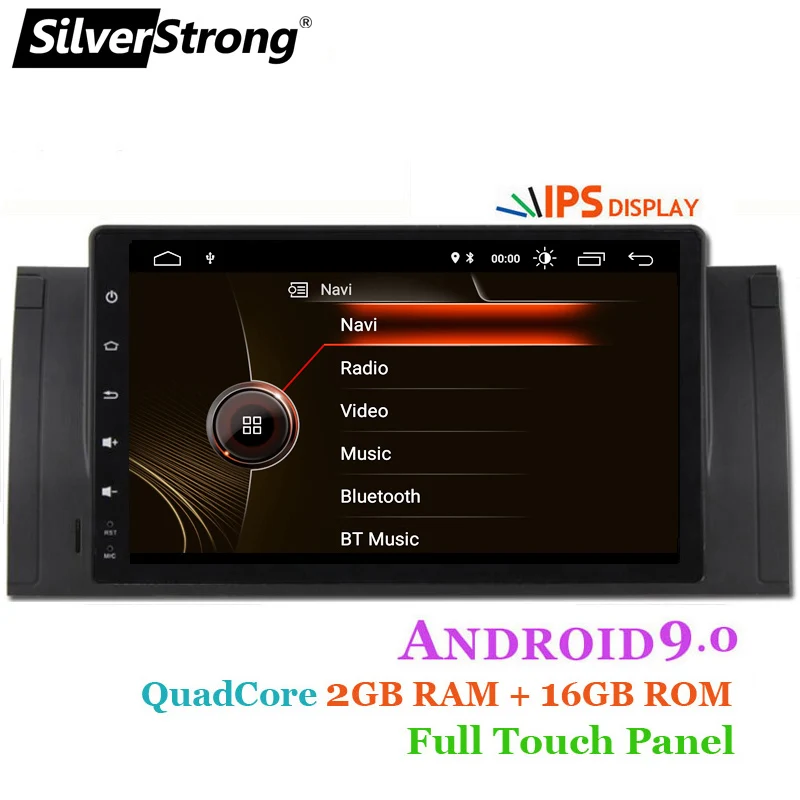 

SilverStrong Android9.0 Car 2DIN GPS Radio tape recorder stereo For BMW E53 E39 X5 Stereo navigation