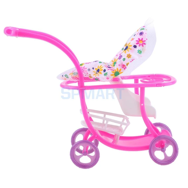 Carrito de empuje para niños, carrito de muñecas, muebles, Cochecitos de  bebé, juguetes de simulación - AliExpress