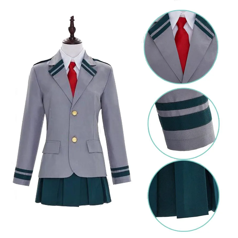 Cosroad Boku no Hero Academia Cosplay Costume Uniform Midoriya Izuku Todoroki Shoto Ochaco Uraraka Men Women School Uniforms0 (8)