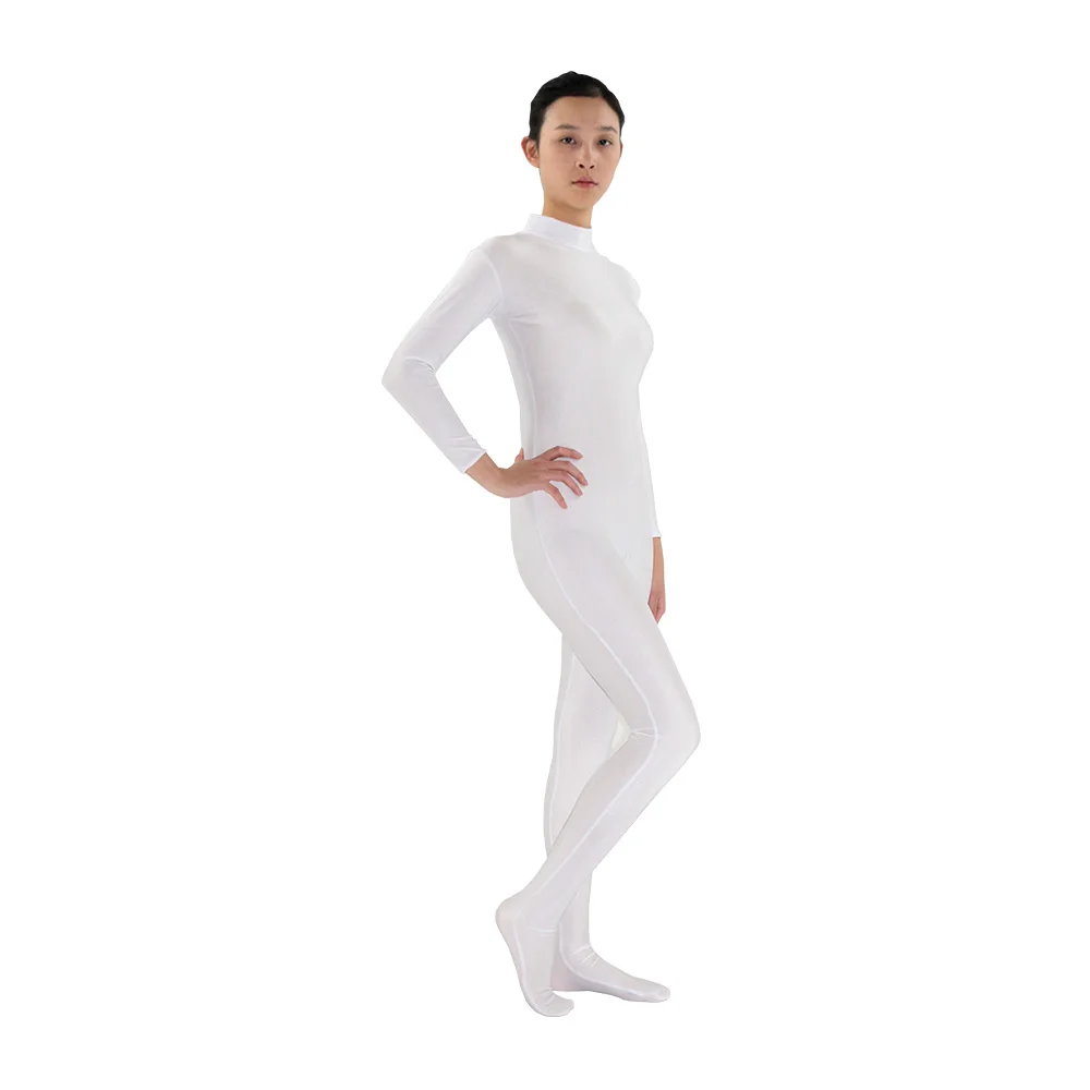 white spandex turtleneck