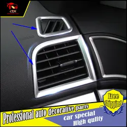 Car styling Instrument table dashboard Both sides air outlet cover trim air Outlet Vent decorate For Ford Explorer 2016