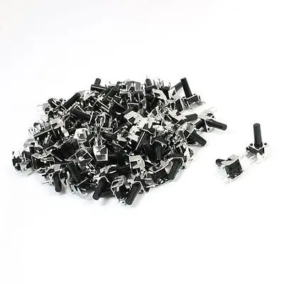 

100 Pcs 6 x 6 x 13mm Right Angle Through Hole Mount Tact Switch SPST