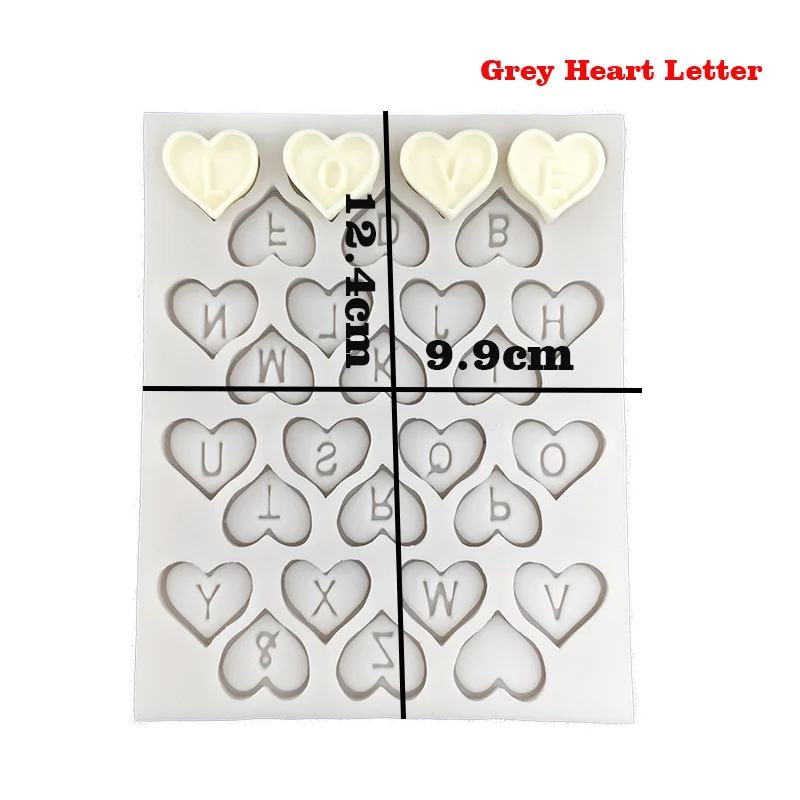 grey heart letter