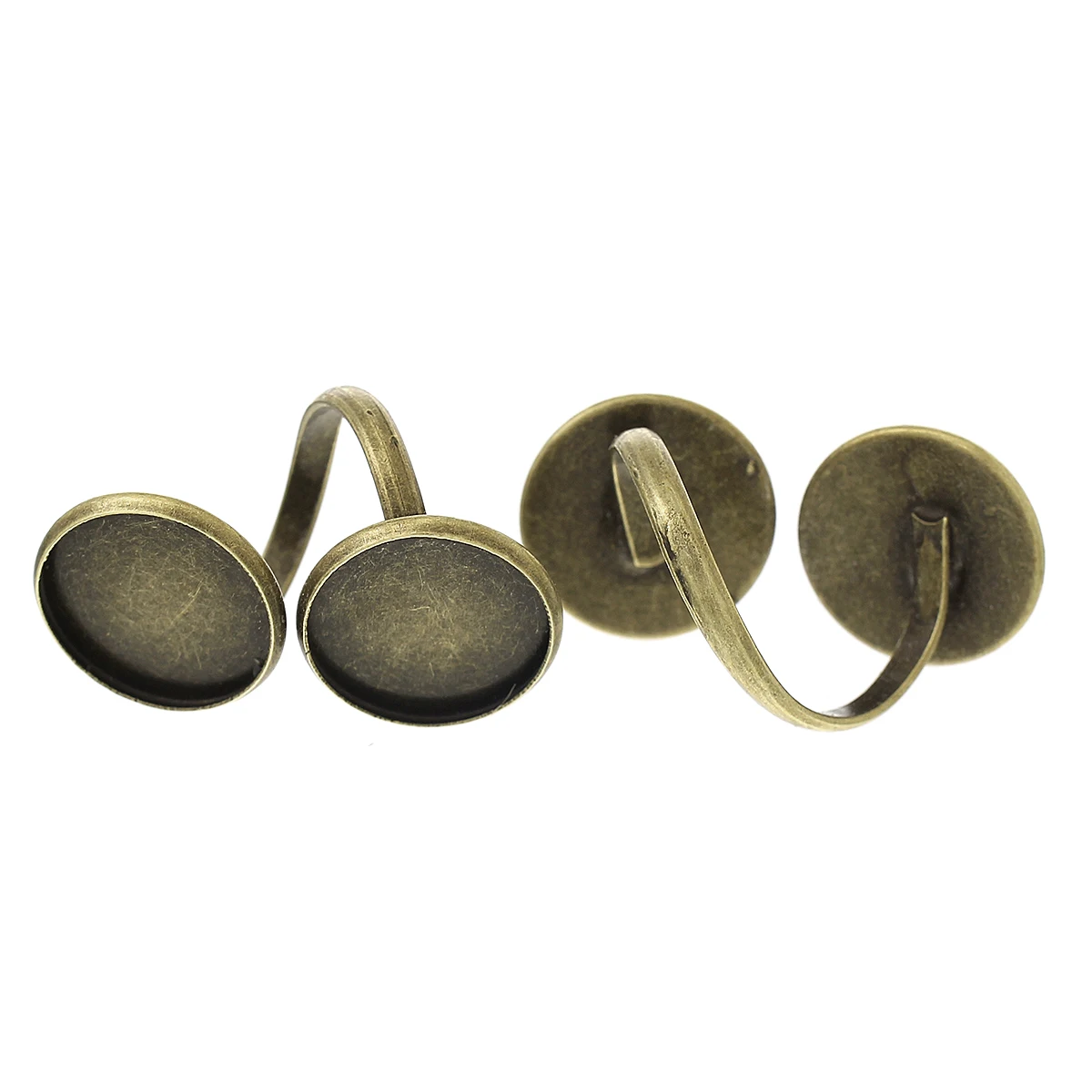 

DoreenBeads Copper Adjustable Rings Round Antique Bronze Cabochon Settings (Fits 16mm ) 15.9mm( 5/8")(US ) 1 Piece