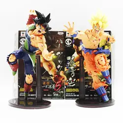 22 см Dragon Ball Z Scultures большой воскресение F укладки Бог Супер Saiyan Сон Гоку ПВХ фигурку Коллекционная модель игрушки