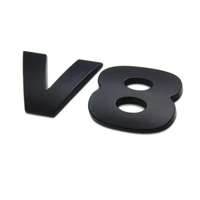 50 шт./лот ABS V8 автомобильный значок эмблема Стикеры