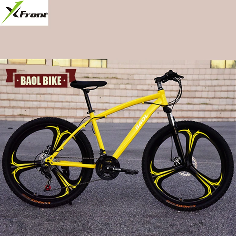 새로운 X-Front 브랜드 26 인치 21/24/27 속도 탄소강 산악 자전거 디스크 브레이크 bicicleta 내리막 MTB 자전거