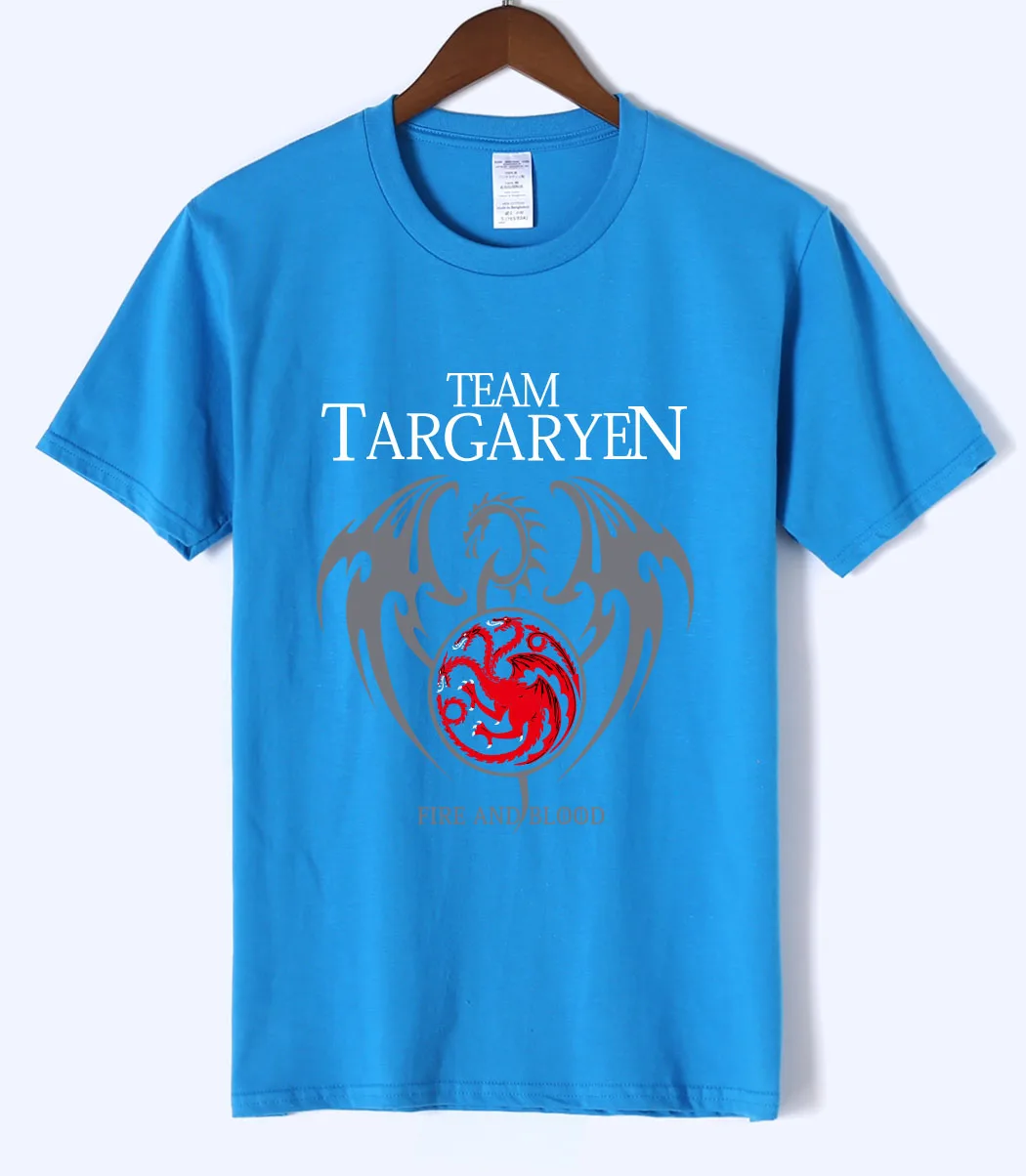 2019 Summer Men Short Sleeve t-shirt 100% Cotton Male tshirt Game of Thrones Targaryen fire& blood men t-shirt extended clothing 2019 Summer Men Short Sleeve t-shirt 100% Cotton Male tshirt Game of Thrones Targaryen fire& blood men t-shirt extended clothing