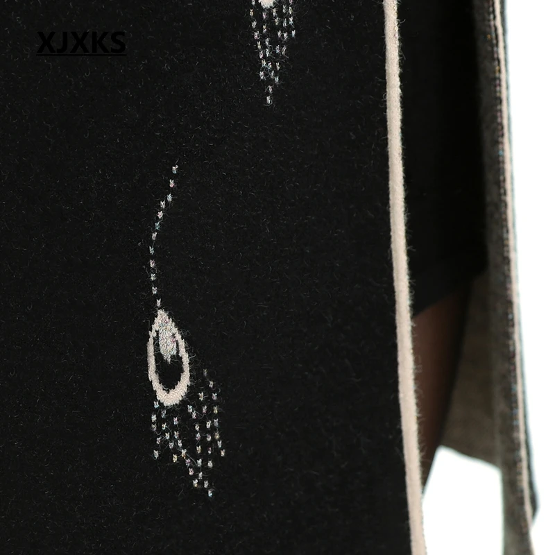 XJXKS женский свитер осень длинный кардиган+ свитер набор размера плюс кардиган элегантный свитер женский вязаный кардиган наборы