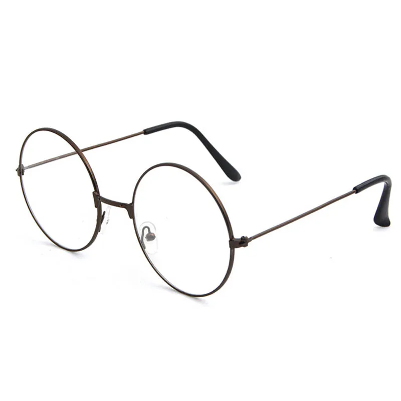 Круглые простые прозрачные очки, Женские оправы для очков, ультра-светильник, металлические украшения, прозрачные оптические оправы для очков по рецепту, BH - Цвет оправы: style 4