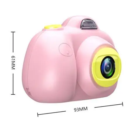  Children's Kawaii Camera HD Digital 800P TF Card Camcorder USB Rechargeable Early Education Puzzle 