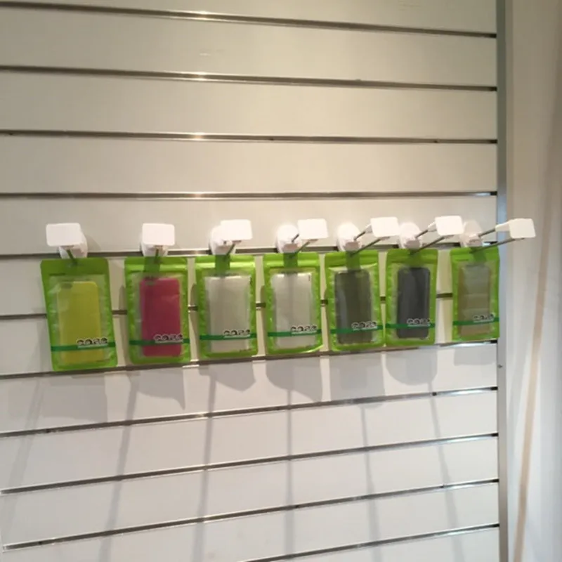 

(100 pcs/lot ) China manufacturer supplier magnetic display security lock slatwall hooks with price tag