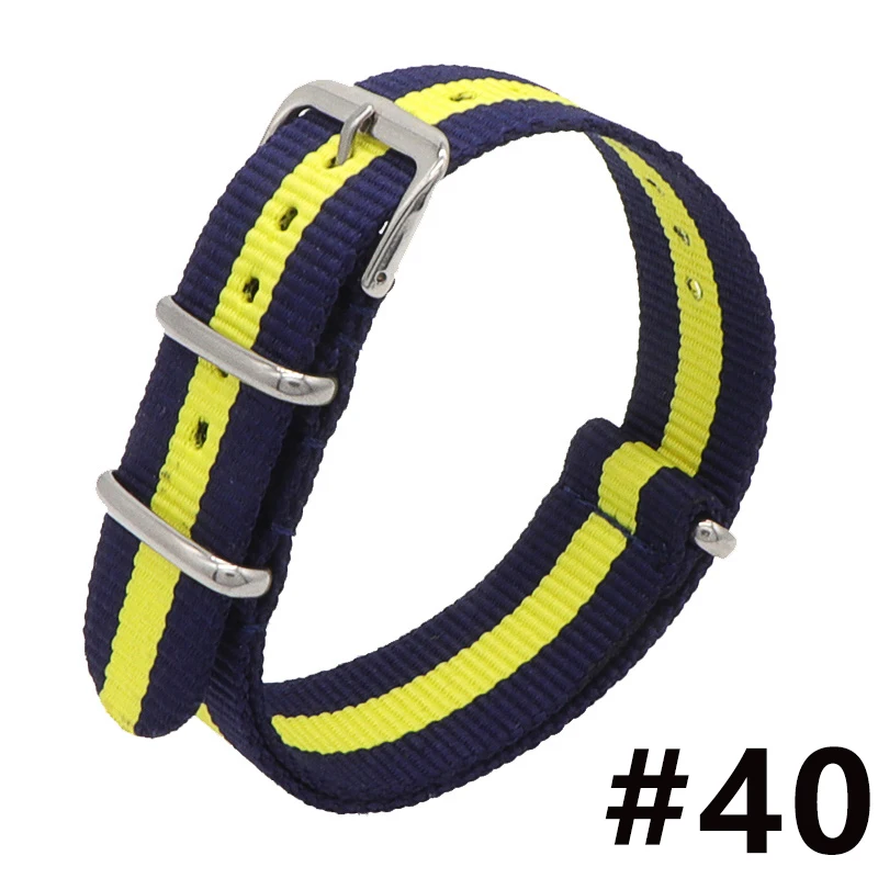 luxury  Watch Band Luxury Nylon Fabric 18mm 20mm 22mm Alloy Buckle Watch Accessories Colorful Band Bracelets Sports Band