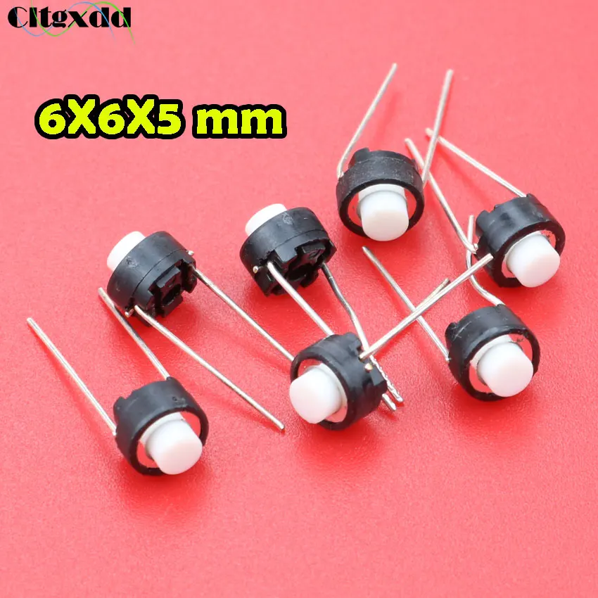 cltgxdd 1pcs Touch switch button 6*6*5mm DIP 6X6X5 mm Tactile Tact Push